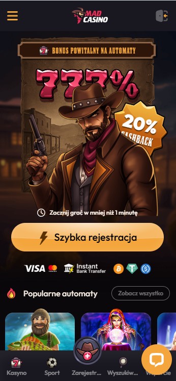 Mad Casino strona główna